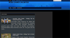 Desktop Screenshot of mobagamesunlimited.com
